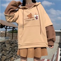 Cozy Kawaii Harajuku Bear Aesthetic Hoodie - Thumbnail 2