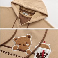 Cozy Kawaii Harajuku Bear Aesthetic Hoodie - Thumbnail 7