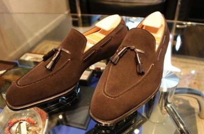 Brown Tasseled Stylish Men's Foot Wear Leather Loafers