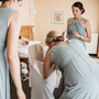 Mint Chiffon Halter Long Bridesmaid Dresses 2021-2