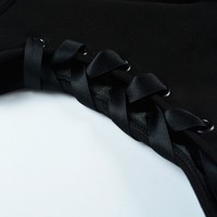 Gothic Harajuku Black Cat Ears Hoodie - Thumbnail 4