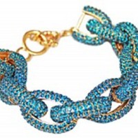 CRYSTAL ENAMAL LINKS BRACELET - Thumbnail 1