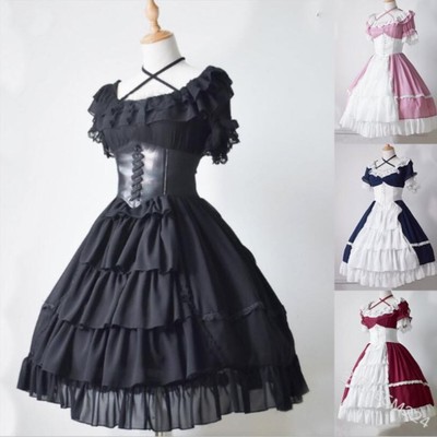 Vintage lace ball gown lolita gothic dress - Thumbnail 3