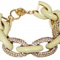 SOLID CRYSTAL ENAMAL LINKS BRACELET - Thumbnail 2