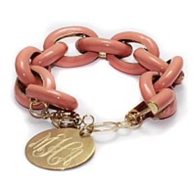 Engraved enamal links bracelet - Thumbnail 1