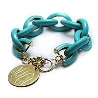 ENGRAVED ENAMAL LINKS BRACELET - Thumbnail 1