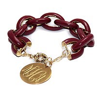 ENGRAVED ENAMAL LINKS BRACELET - Thumbnail 3