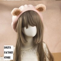 Japanese Kawaii Autumn and Winter Woolen Hat - Thumbnail 1