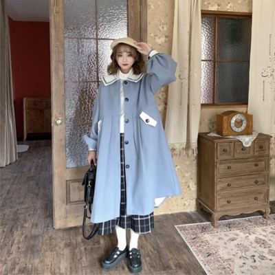 Sweet lolita woolen button up coat
