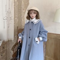 Sweet Lolita Woolen Button up Coat - Thumbnail 1