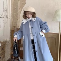 Sweet Lolita Woolen Button up Coat - Thumbnail 3