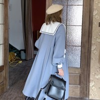 Sweet Lolita Woolen Button up Coat - Thumbnail 4