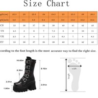 Studded Black Gothic Platform Boots - Thumbnail 8