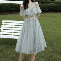 Cute tulle short prom dress party dress - Thumbnail 2