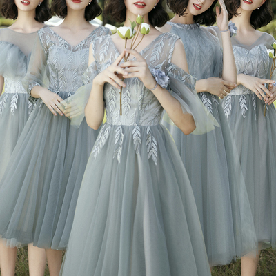 Cute lace short prom dress a line evening dress - Thumbnail 4