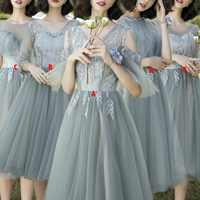 Cute lace short prom dress A line evening dress - Thumbnail 9