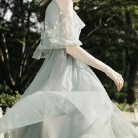 Cute lace short prom dress A line party dress - Thumbnail 3