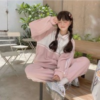 Lovely Pockets Design Ulzzang Side Stripe Drawstring Pants - Thumbnail 6