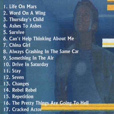 David bowie live in astoria,london december 2nd,1999 dvd