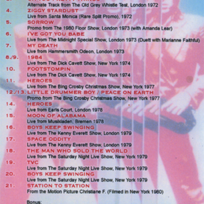 David bowie rare precious & beautiful vol.1 dvd