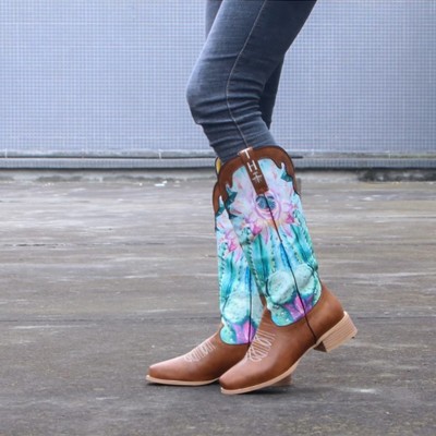 Beautiful western mid calf boots - Thumbnail 5