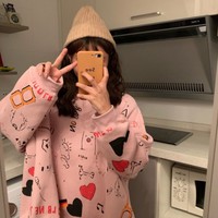 Casual Kawaii Harajuku Hoodies Sweater - Thumbnail 1