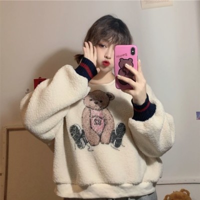Kawaii lovely bear cozy sweatshirt