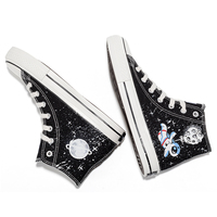 Harajuku universe planet astronaut hand-painted shoes - Thumbnail 7