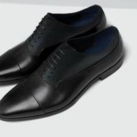 Black Wedding Handmade Lace Up Handmade Shoes Edition - Thumbnail 1