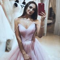 Princess Pink Tulle Long Prom Dress,Backless Prom Dresses,Layered Tulle Evening Dresses,876 - Thumbnail 1