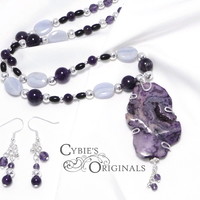 Crazy lace and Amethyst set - Thumbnail 1
