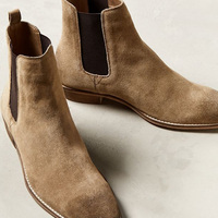 Handmade Sand Suede Sale Price Handmade Chelsea Boot Made On Order - Thumbnail 1