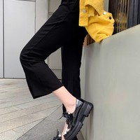 Vintage Leather Cow Pattern Lace up Casual Shoes - Thumbnail 2