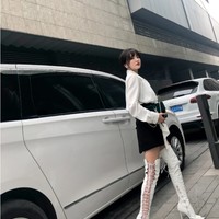 Sexy Knee High Lace Up Strappy Summer Boots - Thumbnail 8