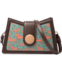 Vintage Strawberry/Cat Printed Shoulder Bag - Thumbnail 7