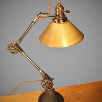Vintage Industrial Style Desk Lamp - Thumbnail 2