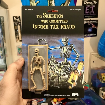 Tax Fraud Skeleton (One of a Kind)