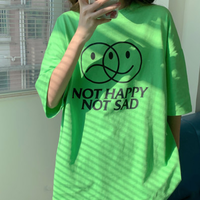 Free Shipping-"NOT HAPPY NOT SAD" TEE - Thumbnail 4