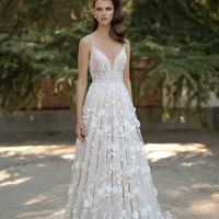 New arrival V Neck Lace Wedding Dress Bride Gown 2021 - Thumbnail 2