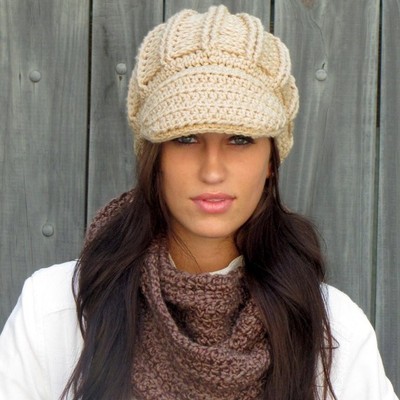 Newsboy hat textured post women's oversized newsboy hat 