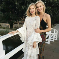 Sexy Flare Sleeve White Long Lace Dress,Short Wedding Dresses,Beach Bridal Gowns,883 - Thumbnail 3