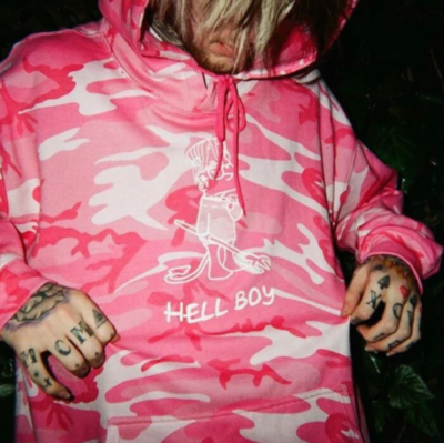 "HELLBOY" PINK CAMO HOODIE