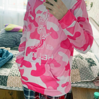 "HELLBOY" PINK CAMO HOODIE - Thumbnail 1