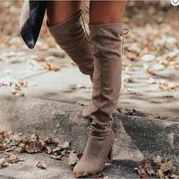Unique Ruched Over-The-Knee Boots Cheap hot H5710 - Thumbnail 1