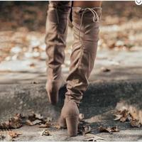 Unique Ruched Over-The-Knee Boots Cheap hot H5710 - Thumbnail 3