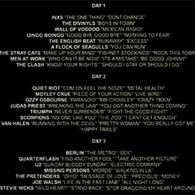 Us festival 1983　day 1-3