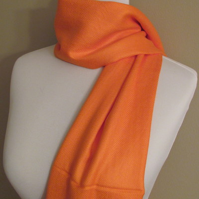 Orange pashmina scarf, bridesmaid shawl, wedding shawl - or choose your color