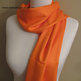 Orange Pashmina Scarf, Bridesmaid Shawl, Wedding Shawl - or CHOOSE Your Color-3