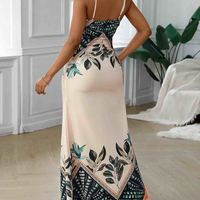 Fashion Women'S High Waist Printed Dress - Thumbnail 3