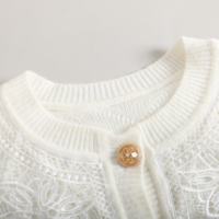 New sexy lace lapel sweater - Thumbnail 4